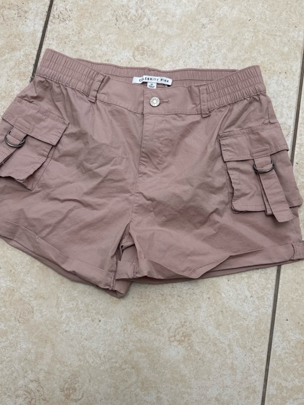 Celebrity Pink Dusty Mauve Cargo Shorts